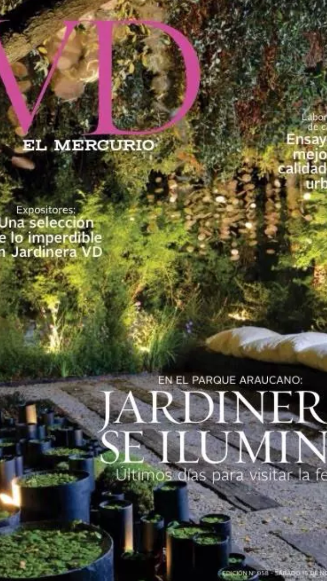 Portada Revista VD El Mercurio — Jardinera VD